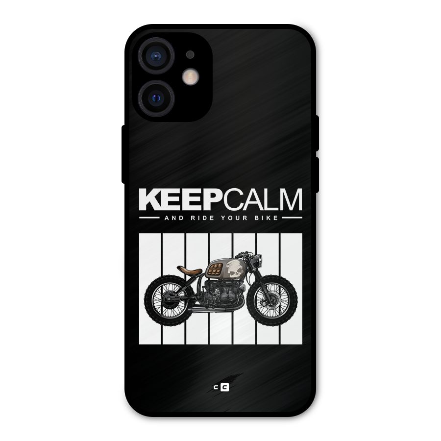 Keeps Calm Metal Back Case for iPhone 12 Mini