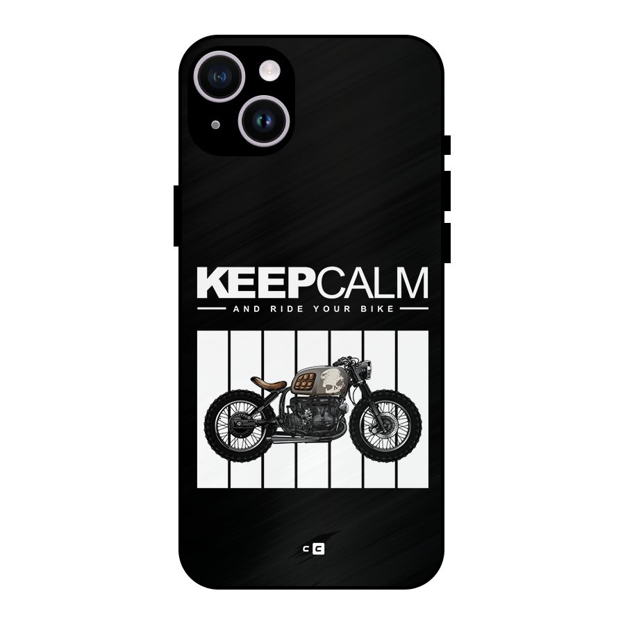 Keeps Calm Metal Back Case for iPhone 14 Plus