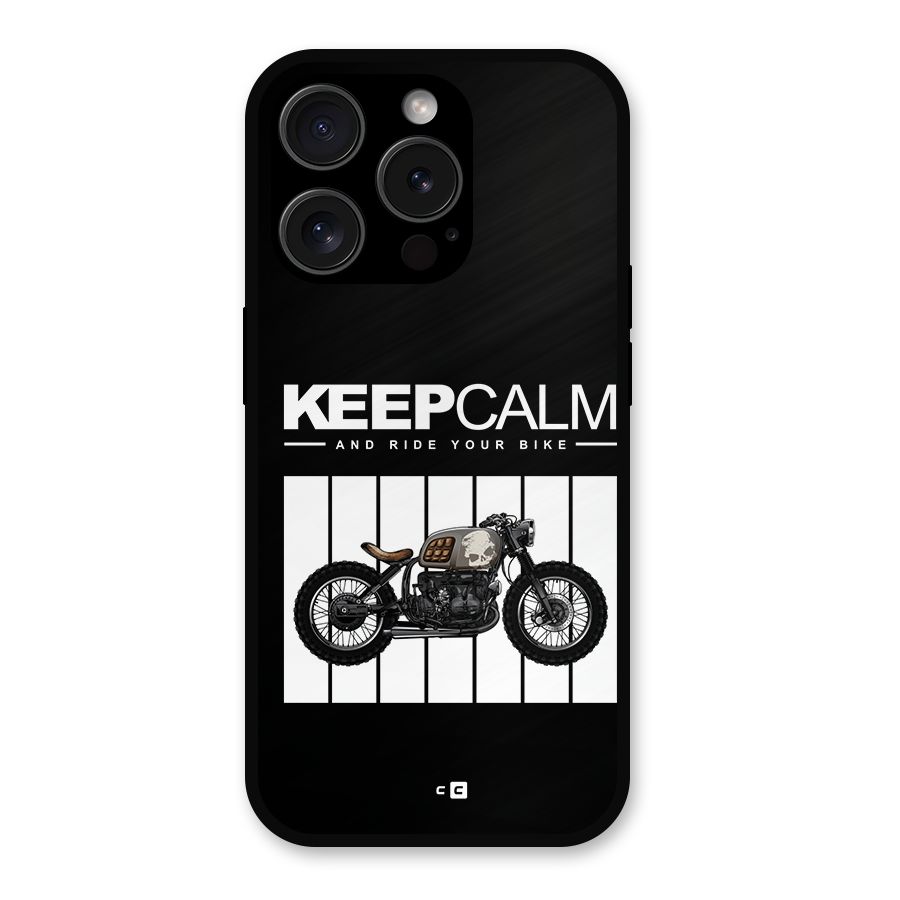 Keeps Calm Metal Back Case for iPhone 15 Pro