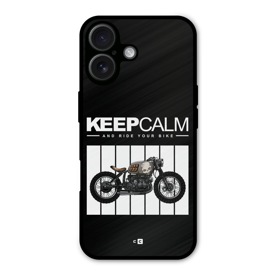 Keeps Calm Metal Back Case for iPhone 16