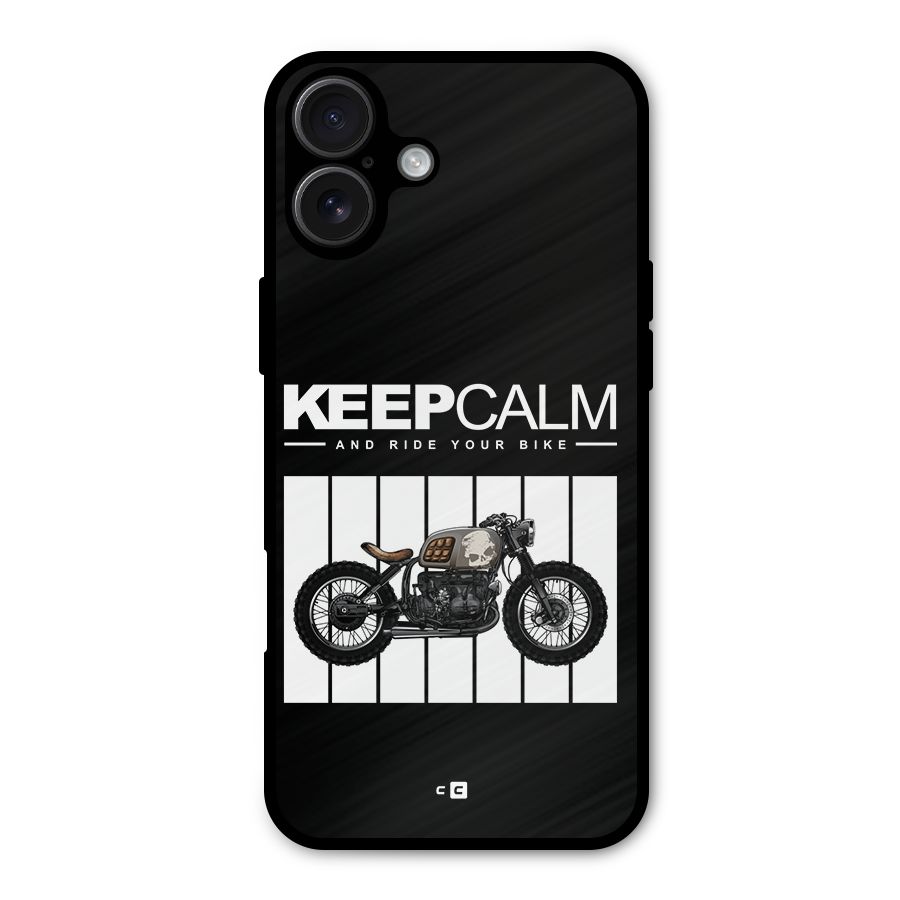 Keeps Calm Metal Back Case for iPhone 16 Plus