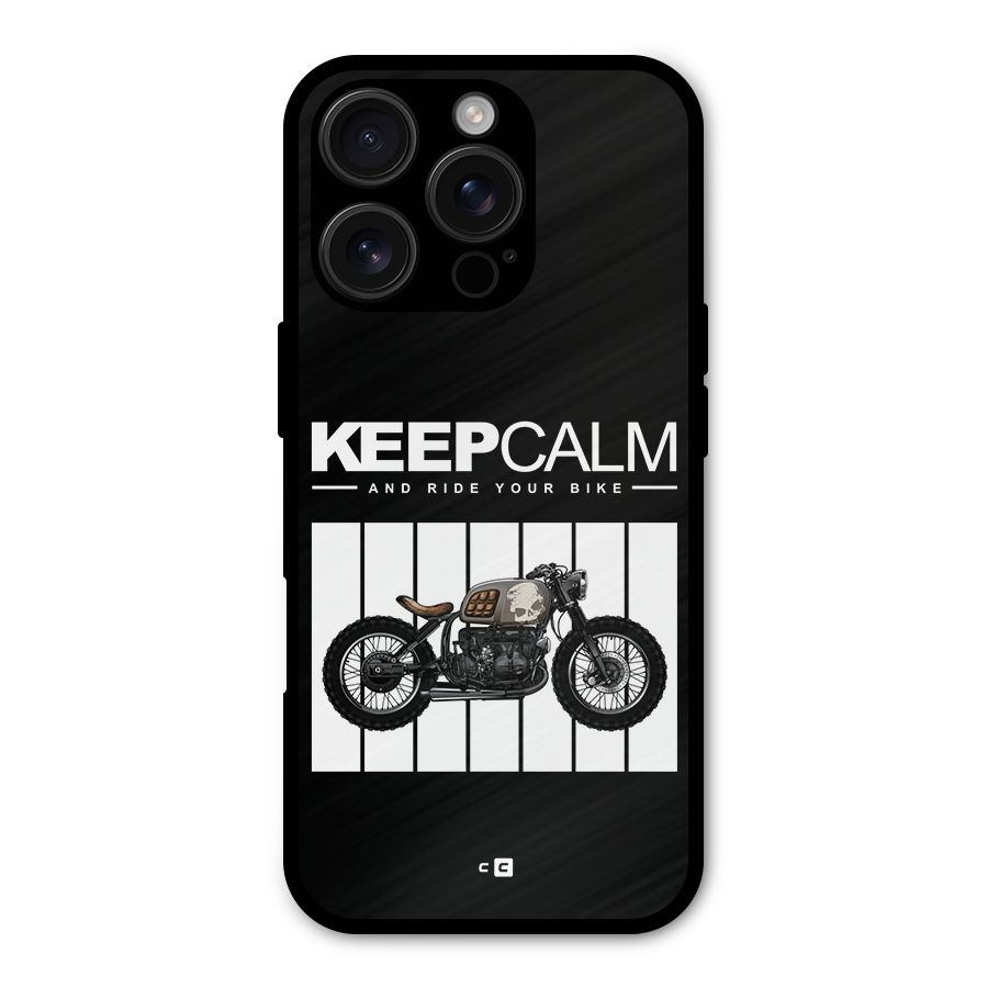 Keeps Calm Metal Back Case for iPhone 16 Pro