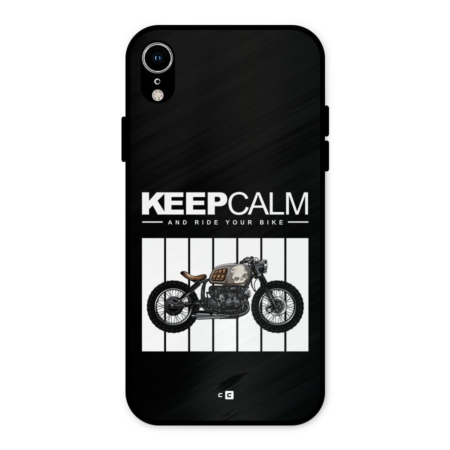 Keeps Calm Metal Back Case for iPhone XR