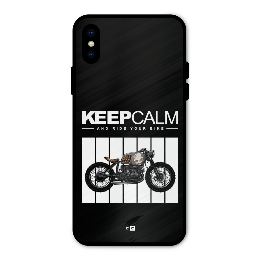 Keeps Calm Metal Back Case for iPhone XS