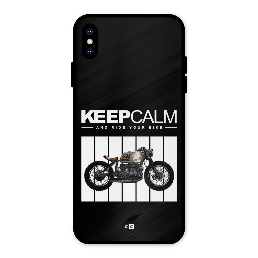 Keeps Calm Metal Back Case for iPhone XS Max