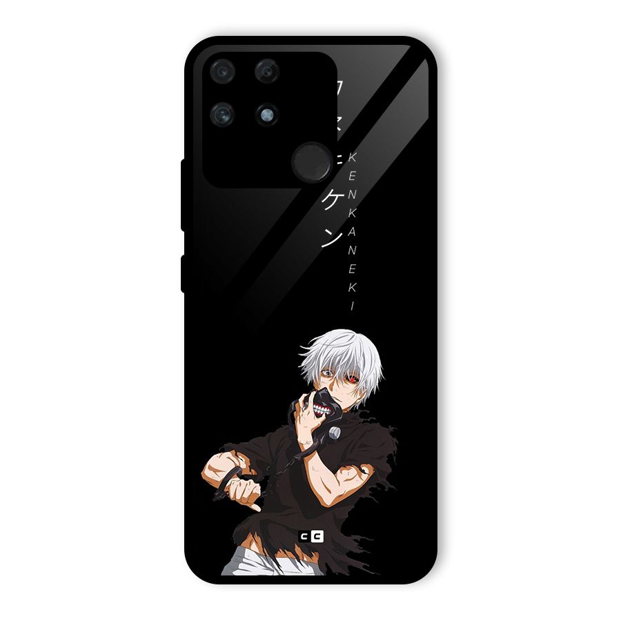 Ken Kanek Unveiling Mask Glass Back Case for Realme Narzo 50A