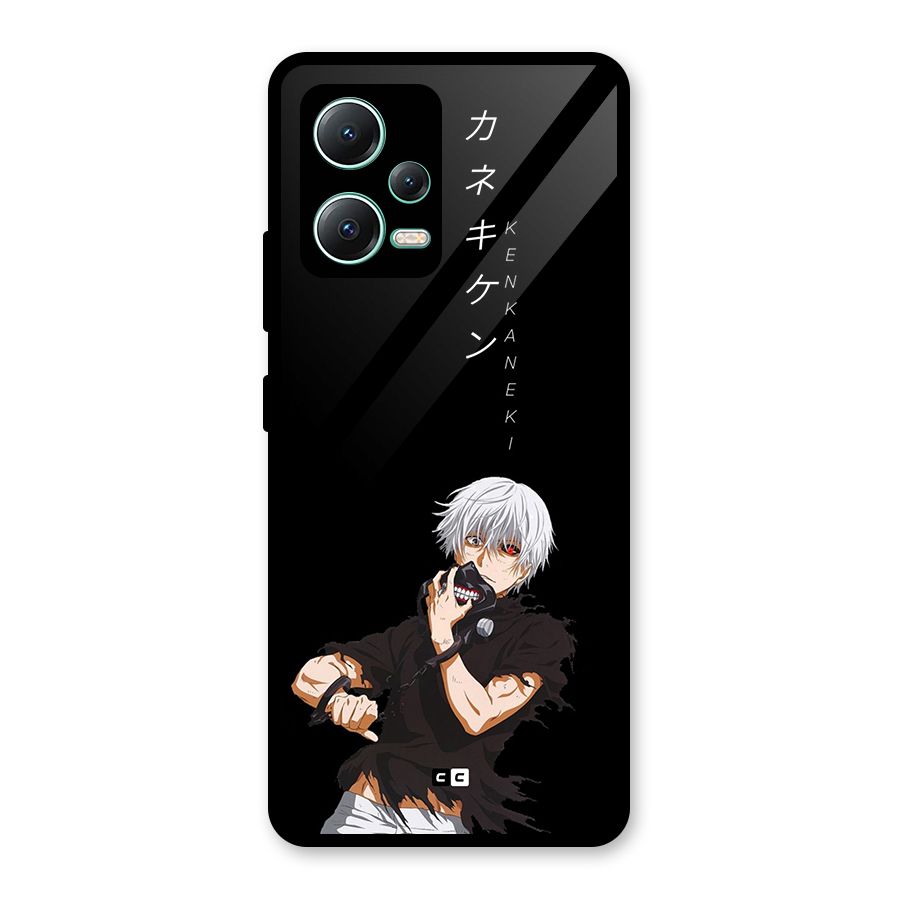 Ken Kanek Unveiling Mask Glass Back Case for Redmi Note 12 5G