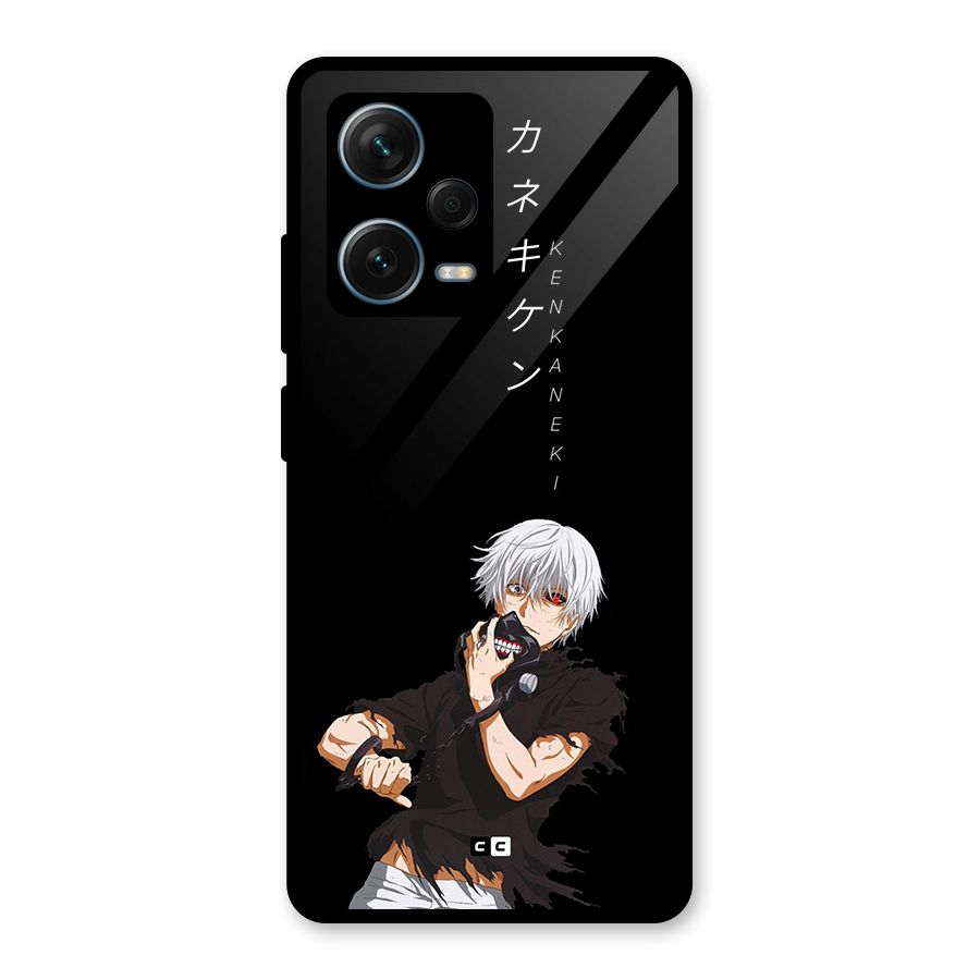 Ken Kanek Unveiling Mask Glass Back Case for Redmi Note 12 Pro Plus 5G