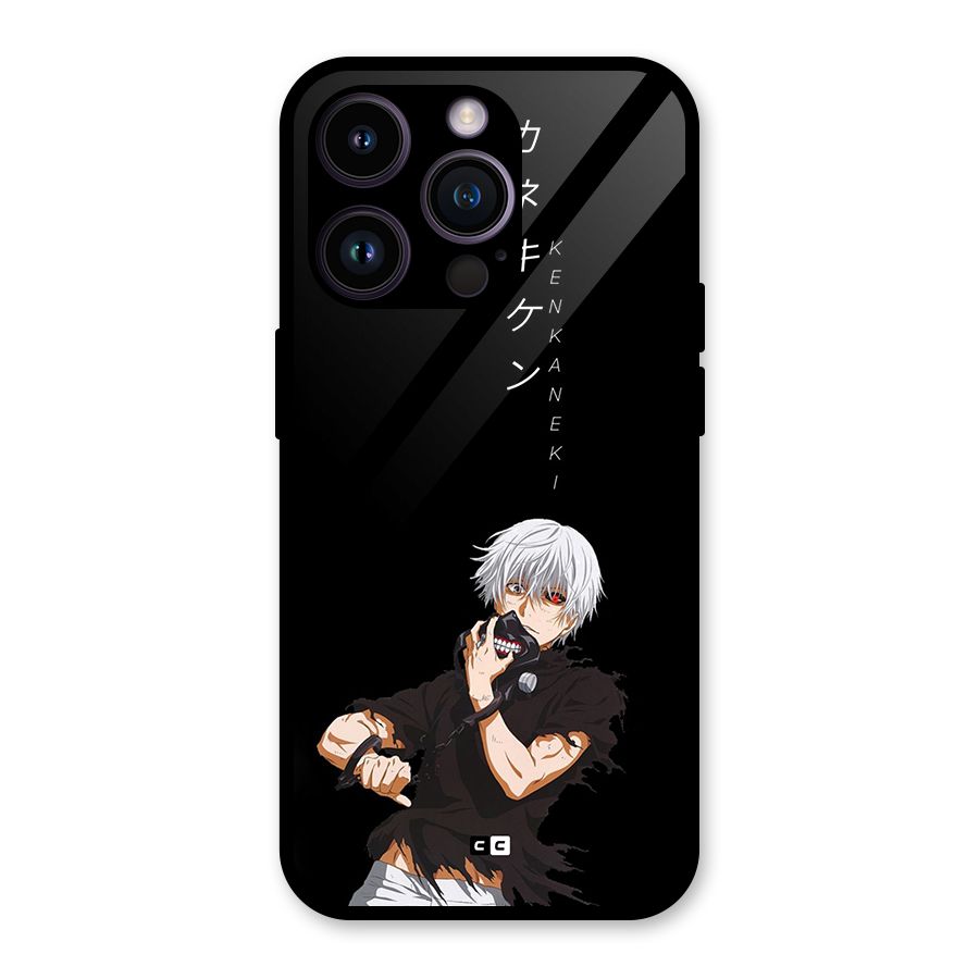 Ken Kanek Unveiling Mask Glass Back Case for iPhone 14 Pro