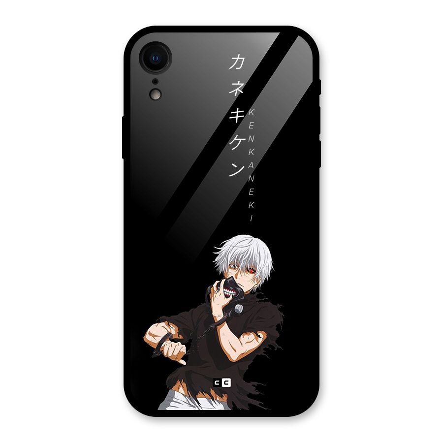 Ken Kanek Unveiling Mask Glass Back Case for iPhone XR