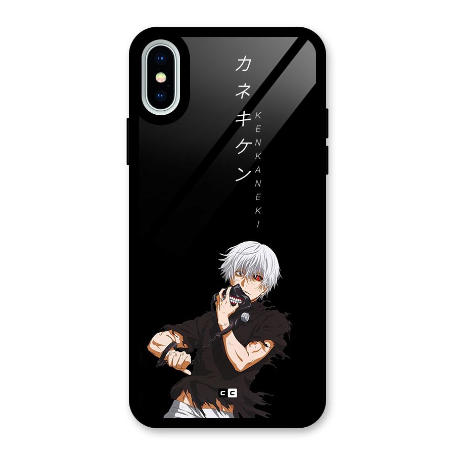 Ken Kanek Unveiling Mask Glass Back Case for iPhone XS