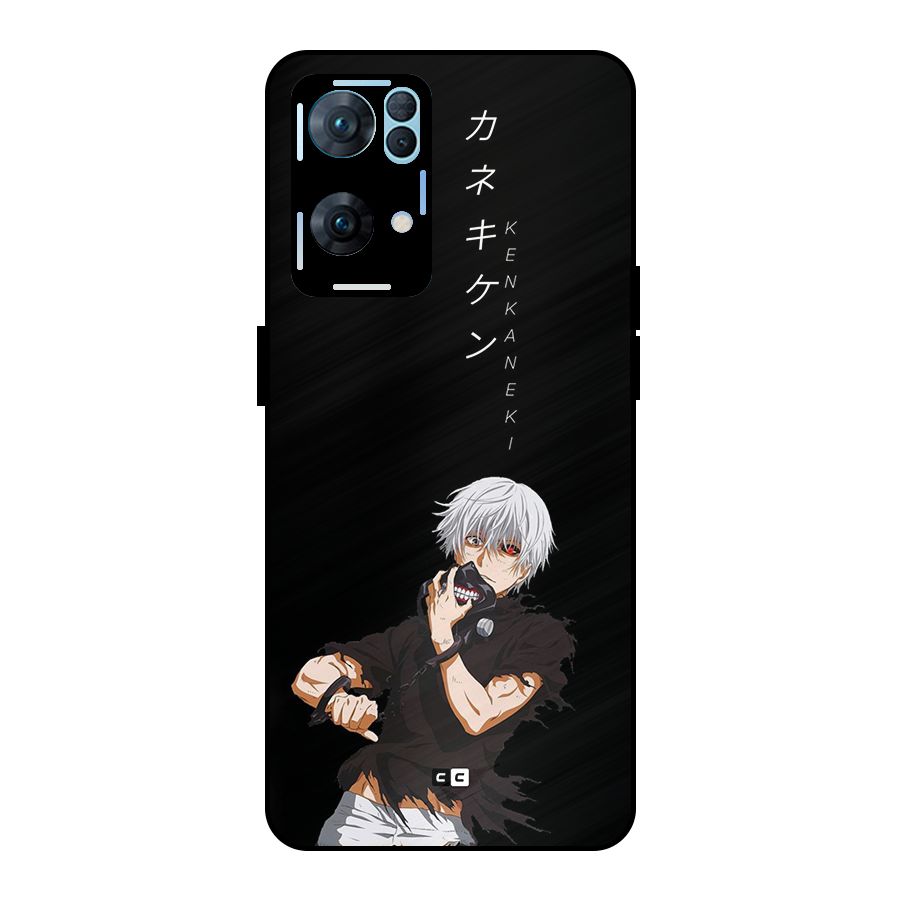 Ken Kanek Unveiling Mask Metal Back Case for Oppo Reno7 Pro 5G