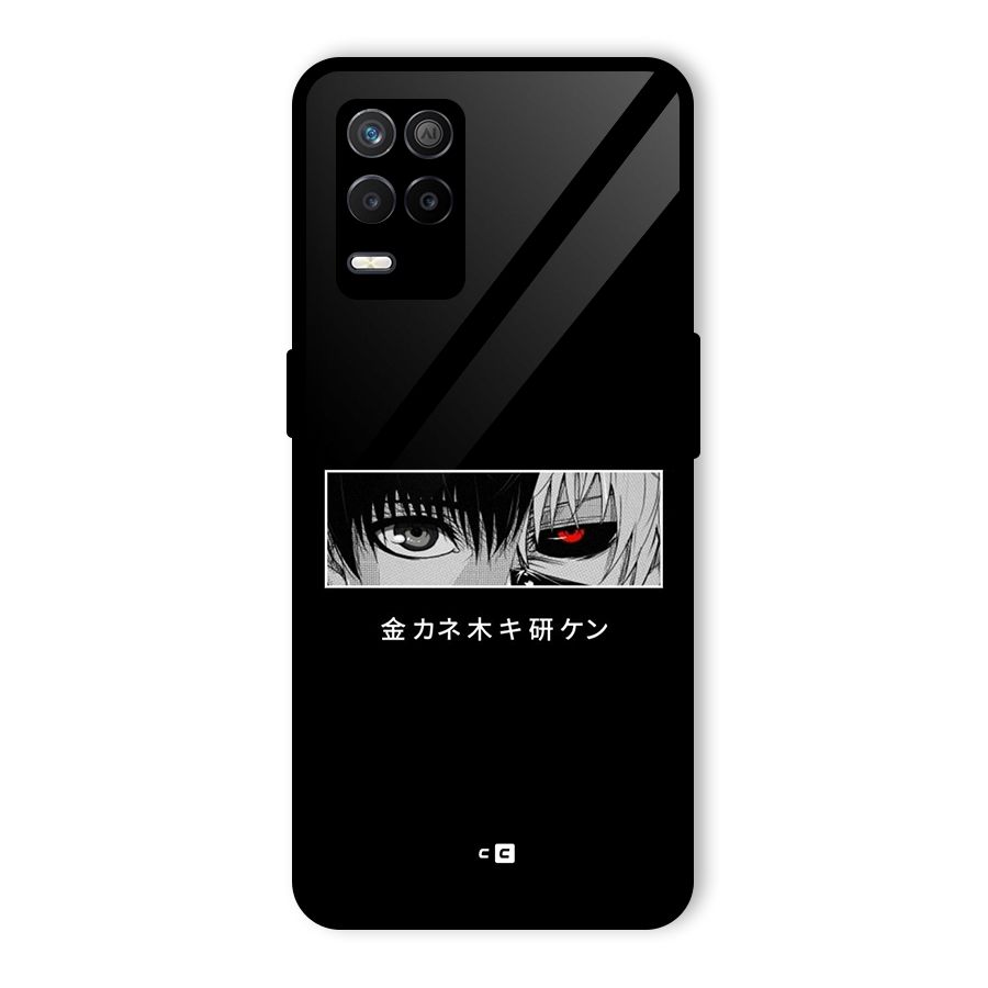 Ken Kaneki Minimalistic Art Glass Back Case for Realme 8 5G