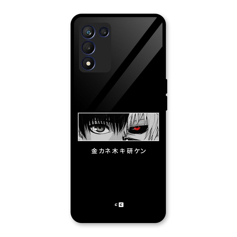 Ken Kaneki Minimalistic Art Glass Back Case for Realme 9 5G Speed