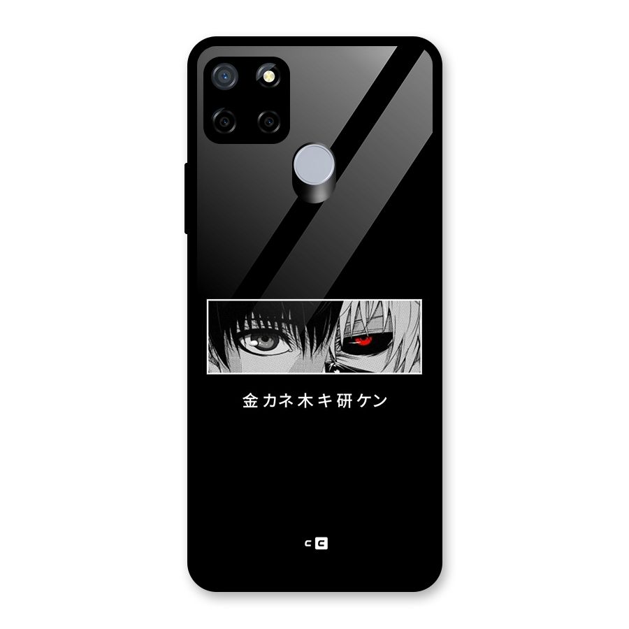 Ken Kaneki Minimalistic Art Glass Back Case for Realme Narzo 20