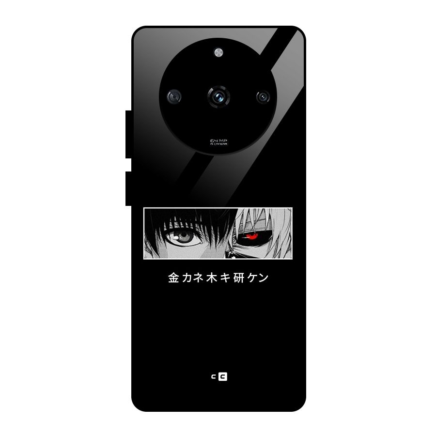 Ken Kaneki Minimalistic Art Glass Back Case for Realme Narzo 60 5G