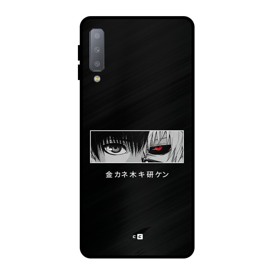 Ken Kaneki Minimalistic Art Metal Back Case for Galaxy A7 (2018)