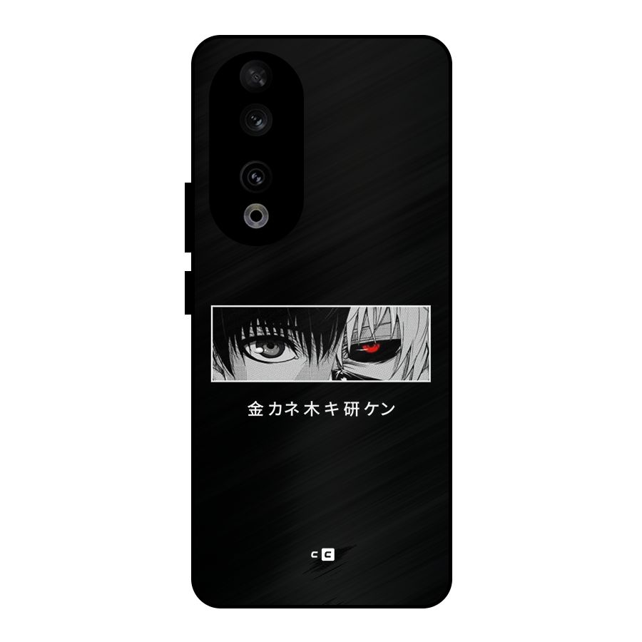 Ken Kaneki Minimalistic Art Metal Back Case for Honor 90