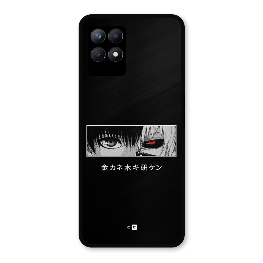 Ken Kaneki Minimalistic Art Metal Back Case for Realme 8i
