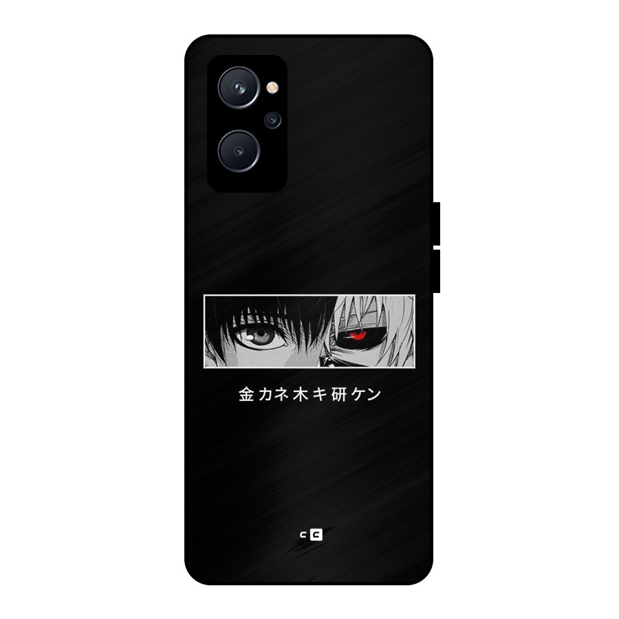 Ken Kaneki Minimalistic Art Metal Back Case for Realme 9i 5G
