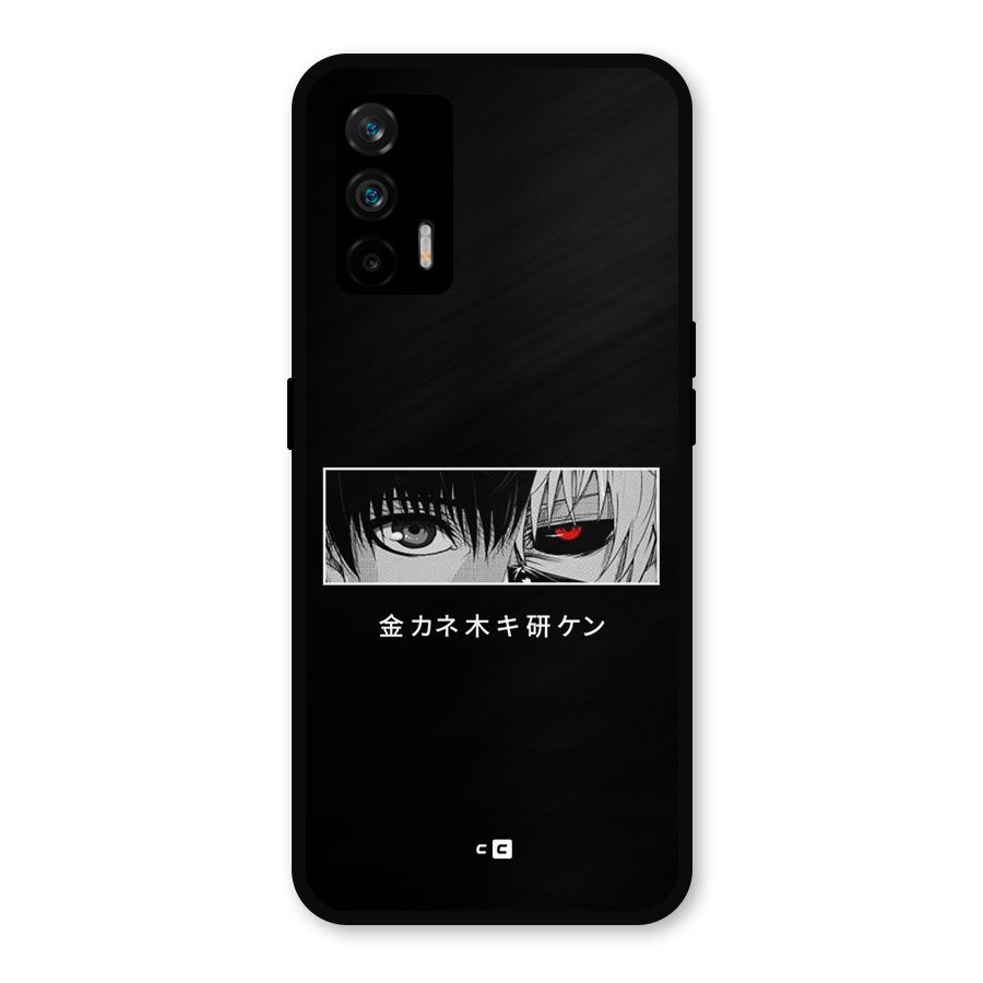 Ken Kaneki Minimalistic Art Metal Back Case for Realme GT 5G