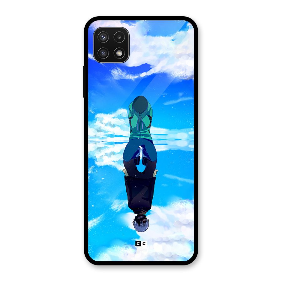 Ken Kaneki Reflection Glass Back Case for Galaxy A22 5G