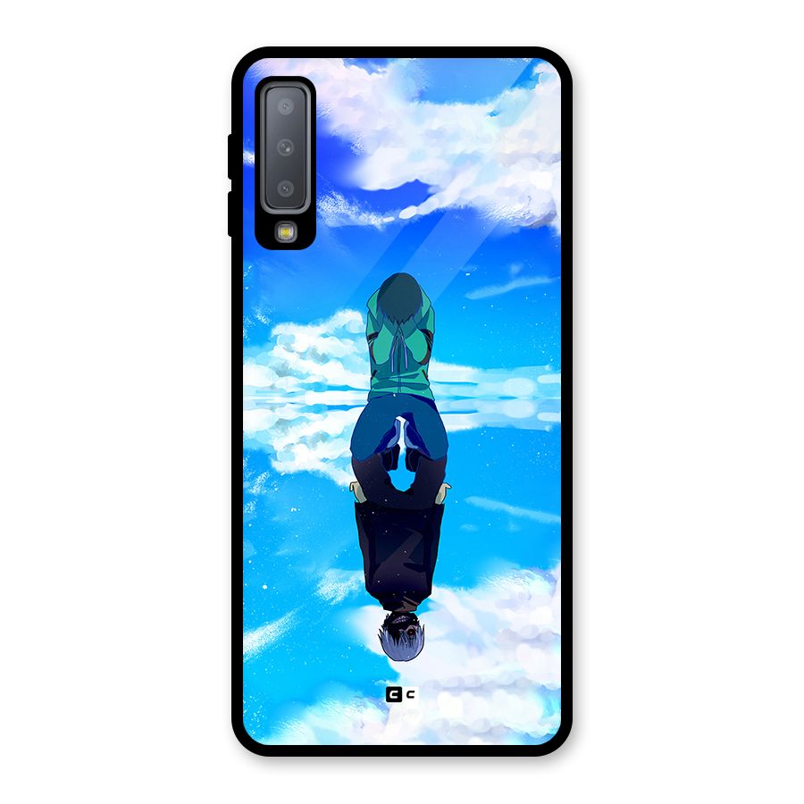 Ken Kaneki Reflection Glass Back Case for Galaxy A7 (2018)