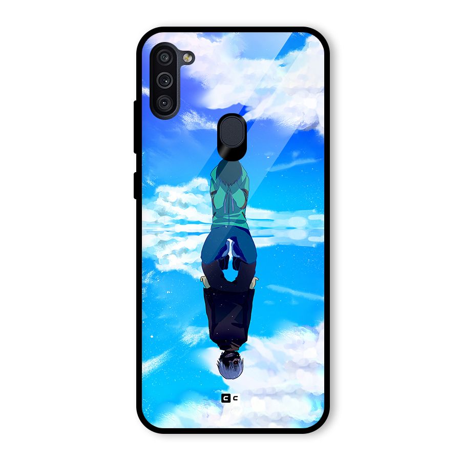 Ken Kaneki Reflection Glass Back Case for Galaxy M11