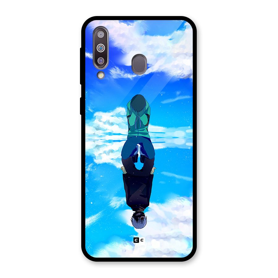 Ken Kaneki Reflection Glass Back Case for Galaxy M30