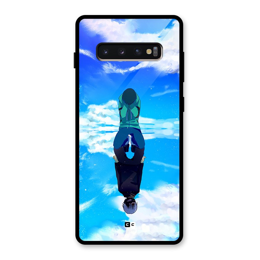Ken Kaneki Reflection Glass Back Case for Galaxy S10 Plus