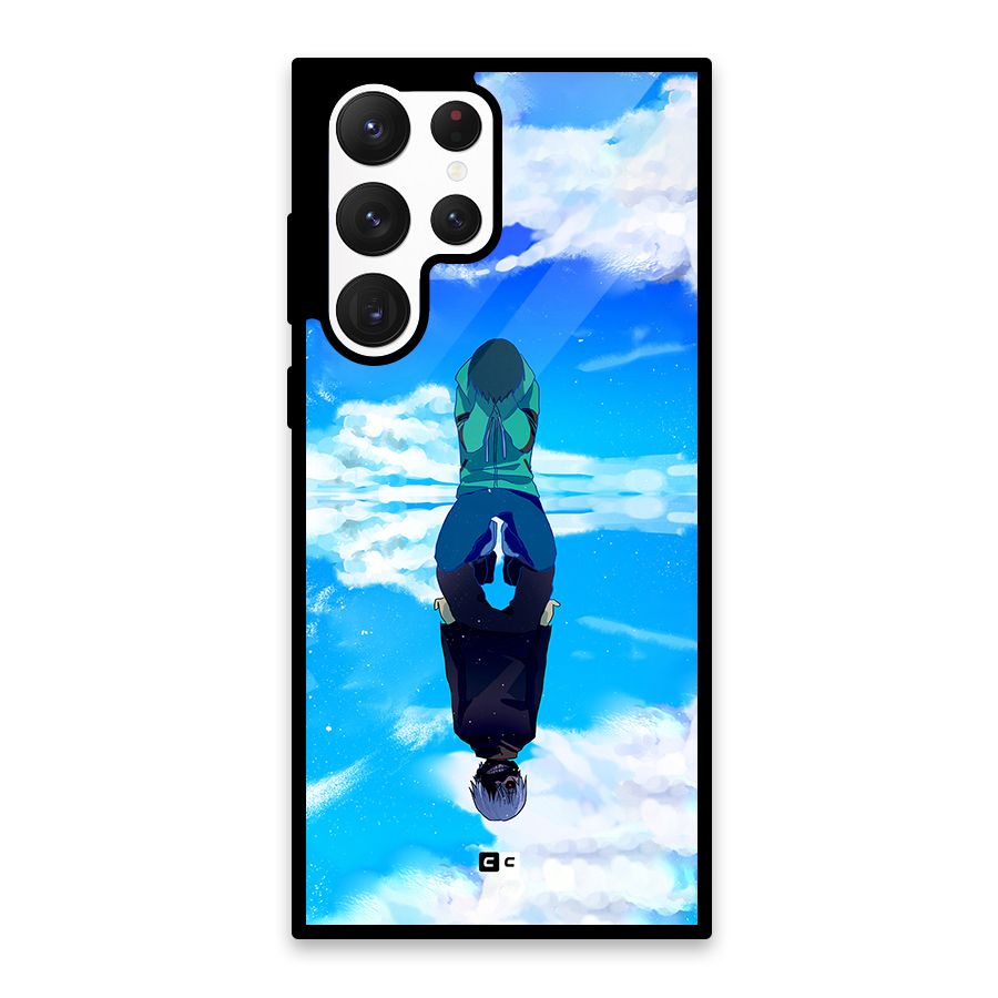 Ken Kaneki Reflection Glass Back Case for Galaxy S22 Ultra 5G