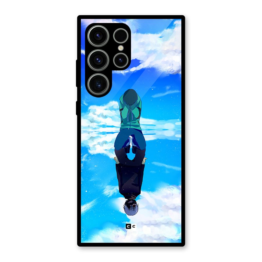 Ken Kaneki Reflection Glass Back Case for Galaxy S23 Ultra
