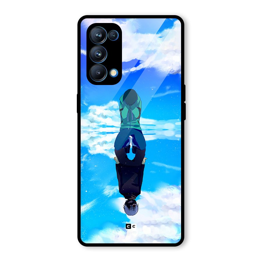 Ken Kaneki Reflection Glass Back Case for Oppo Reno5 Pro 5G