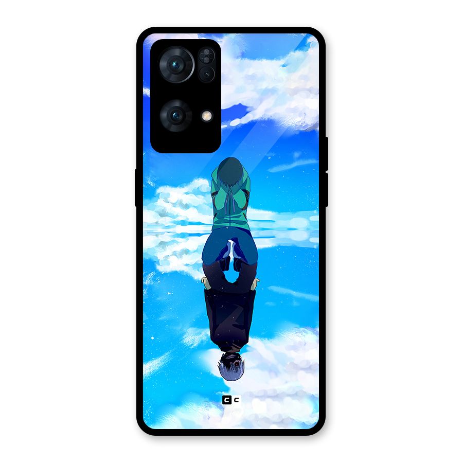 Ken Kaneki Reflection Glass Back Case for Oppo Reno7 Pro 5G