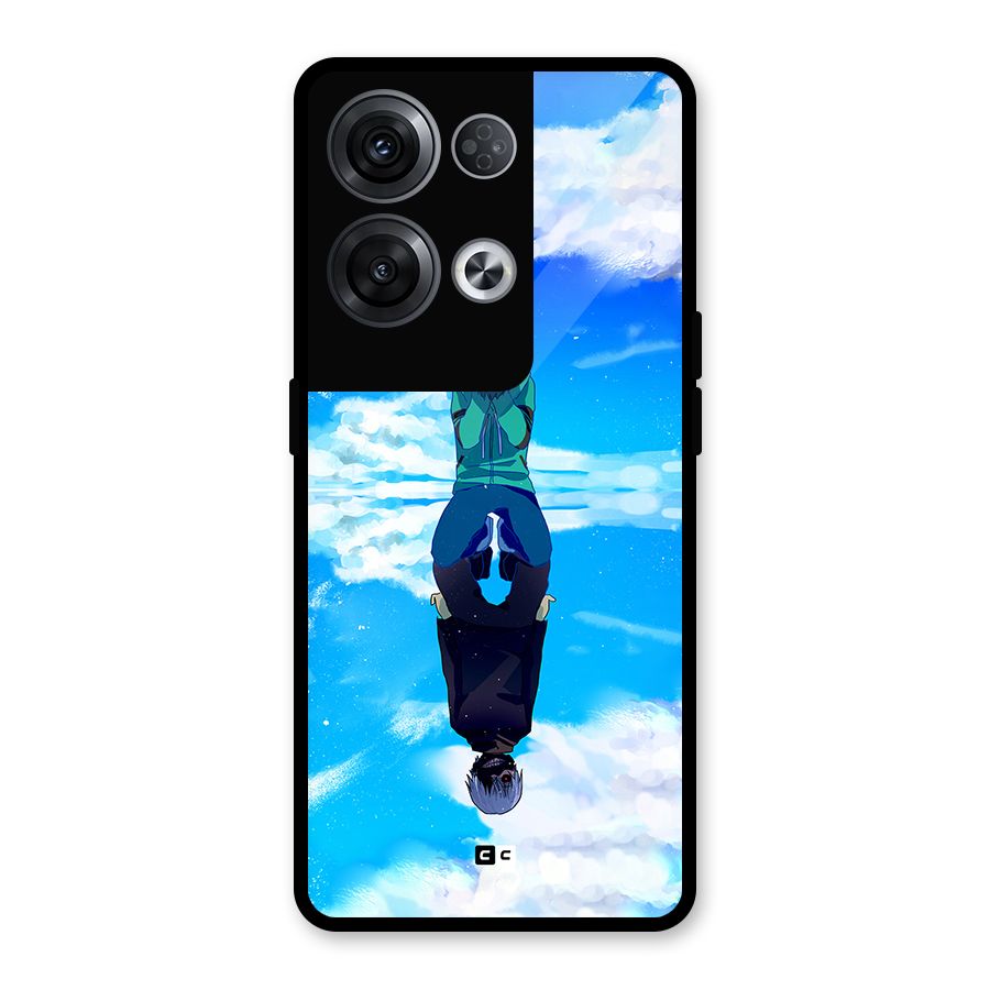 Ken Kaneki Reflection Glass Back Case for Oppo Reno8 Pro 5G