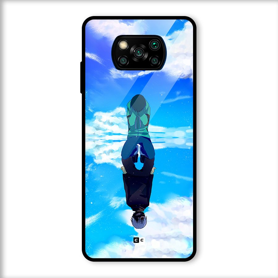 Ken Kaneki Reflection Glass Back Case for Poco X3