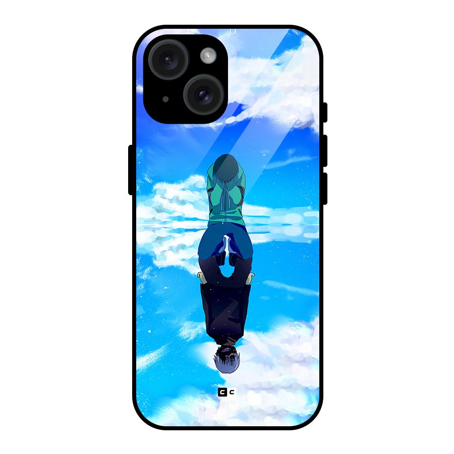 Ken Kaneki Reflection Glass Back Case for iPhone 15