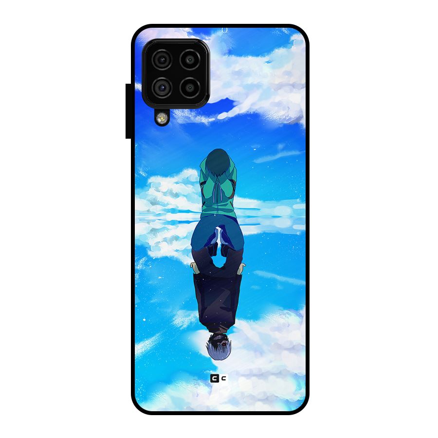 Ken Kaneki Reflection Metal Back Case for Galaxy A22 4G