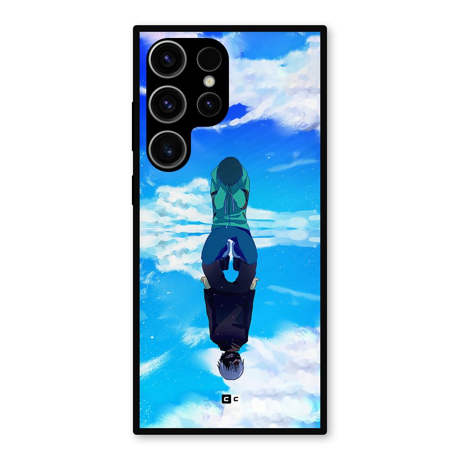 Ken Kaneki Reflection Metal Back Case for Galaxy S23 Ultra