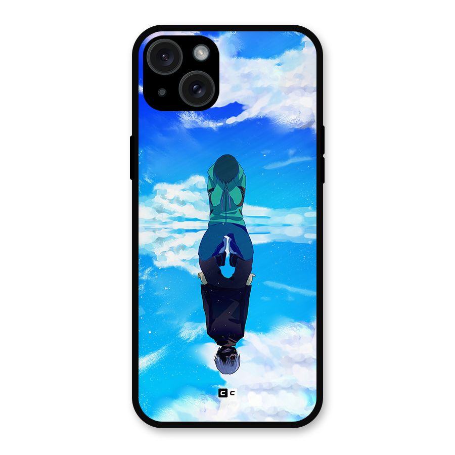 Ken Kaneki Reflection Metal Back Case for iPhone 15 Plus
