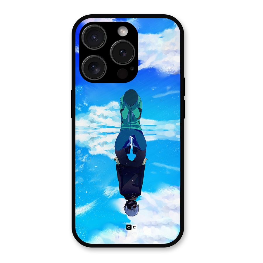 Ken Kaneki Reflection Metal Back Case for iPhone 15 Pro