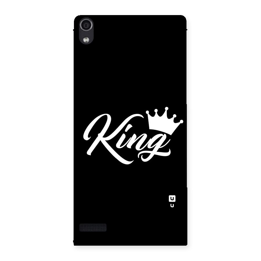 King Crown Typography Back Case for Ascend P6