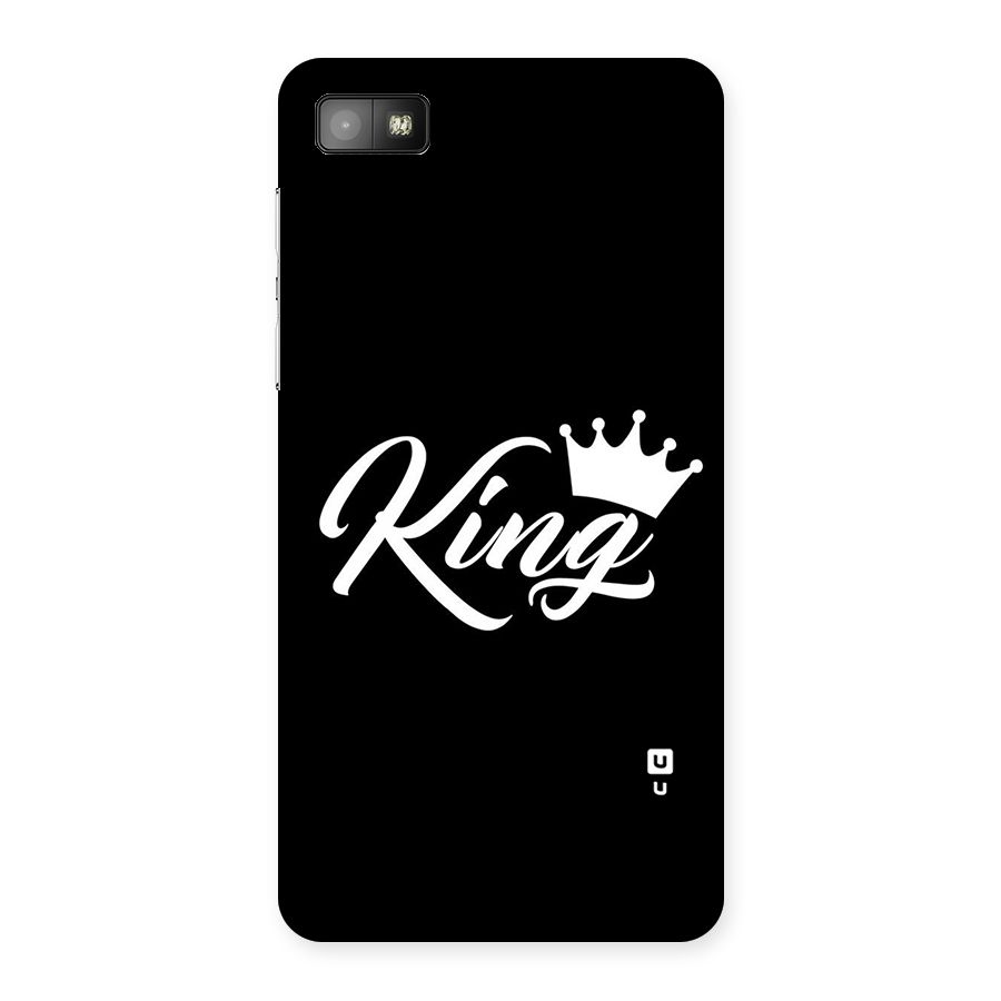King Crown Typography Back Case for Blackberry Z10
