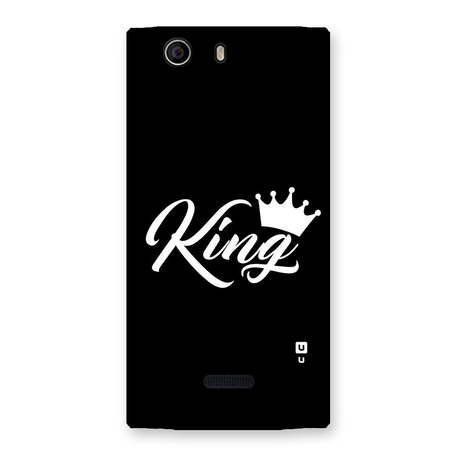 King Crown Typography Back Case for Canvas Nitro 2 E311