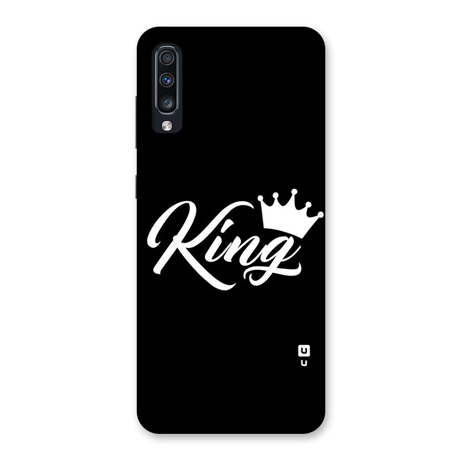 King Crown Typography Back Case for Galaxy A70