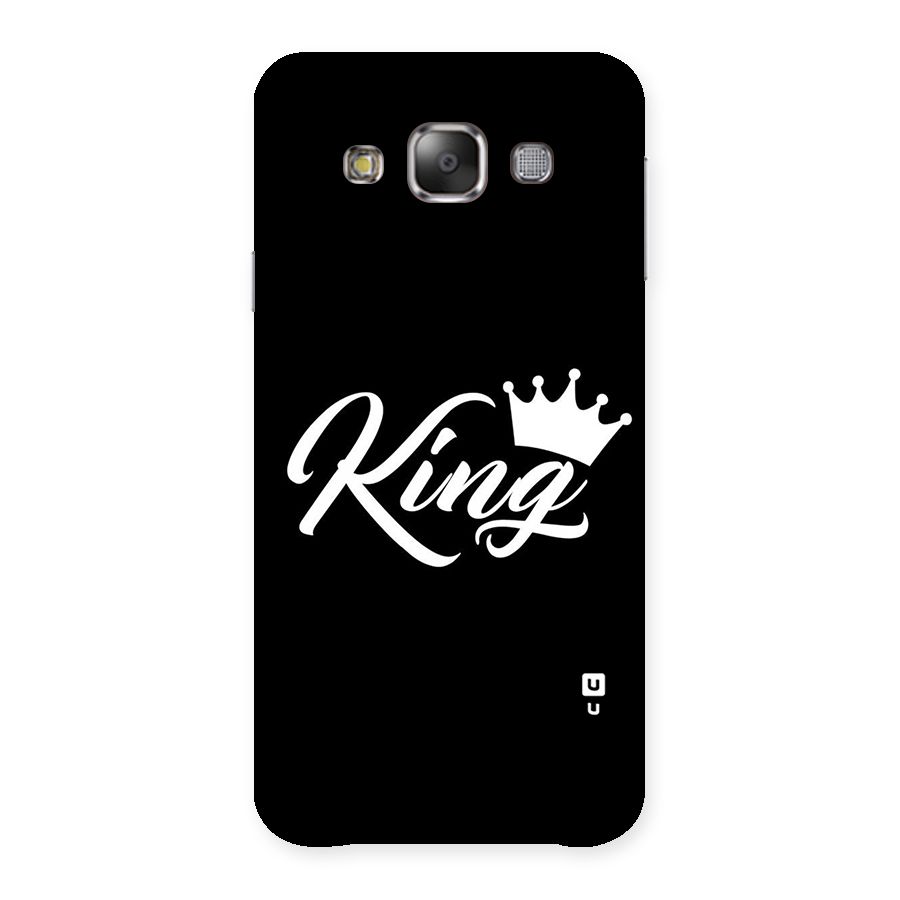 King Crown Typography Back Case for Galaxy E7