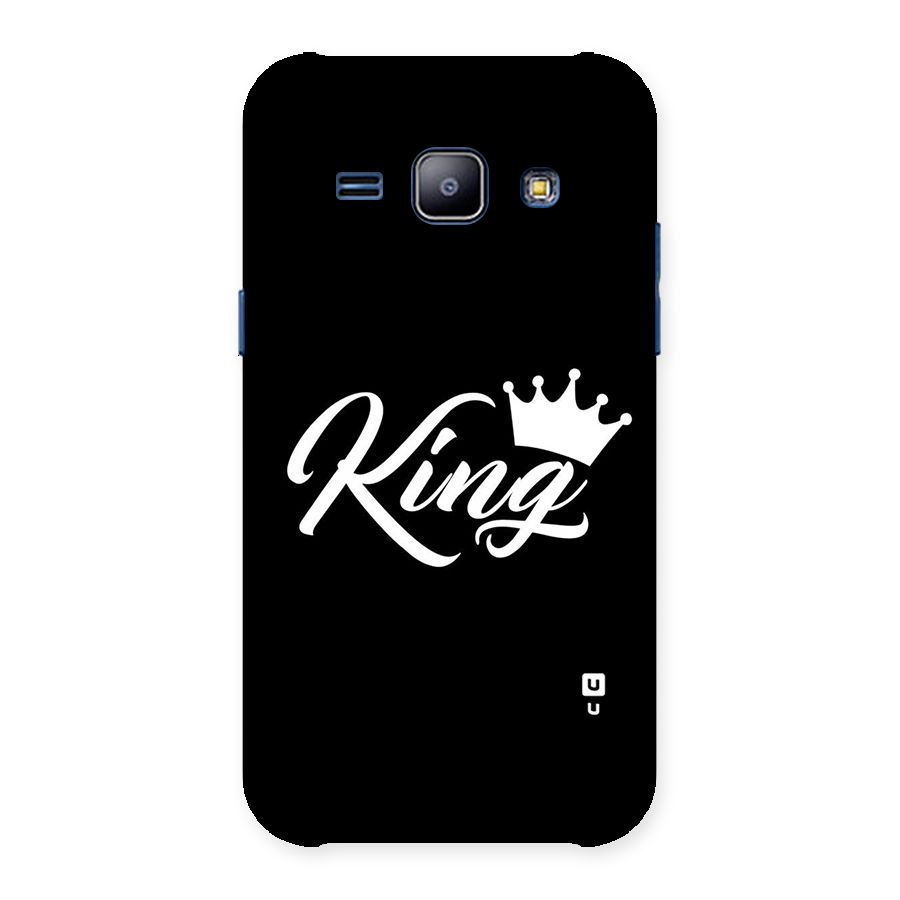 King Crown Typography Back Case for Galaxy J1