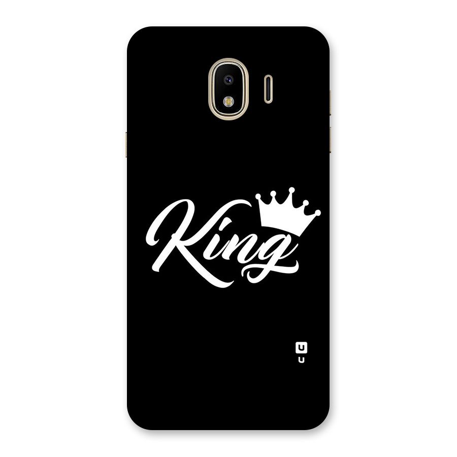 King Crown Typography Back Case for Galaxy J4