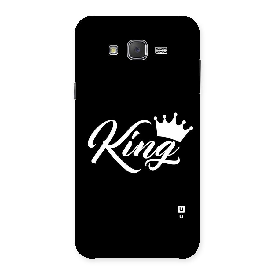 King Crown Typography Back Case for Galaxy J7