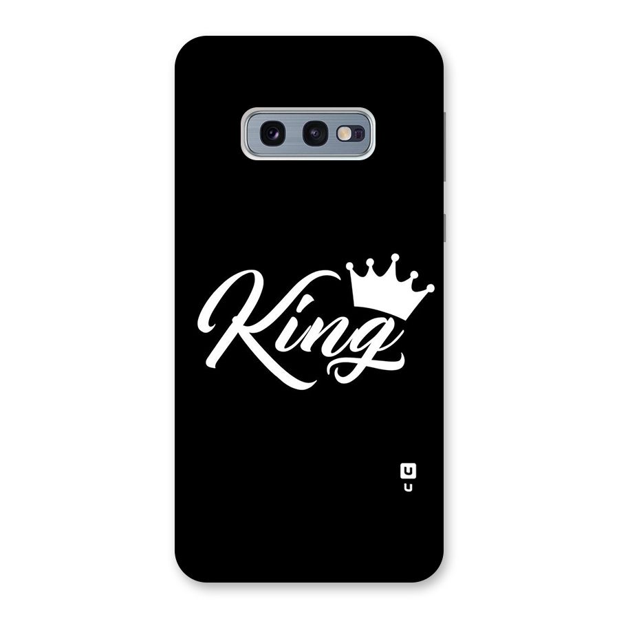 King Crown Typography Back Case for Galaxy S10e
